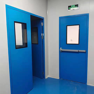 Mid mounted steel door